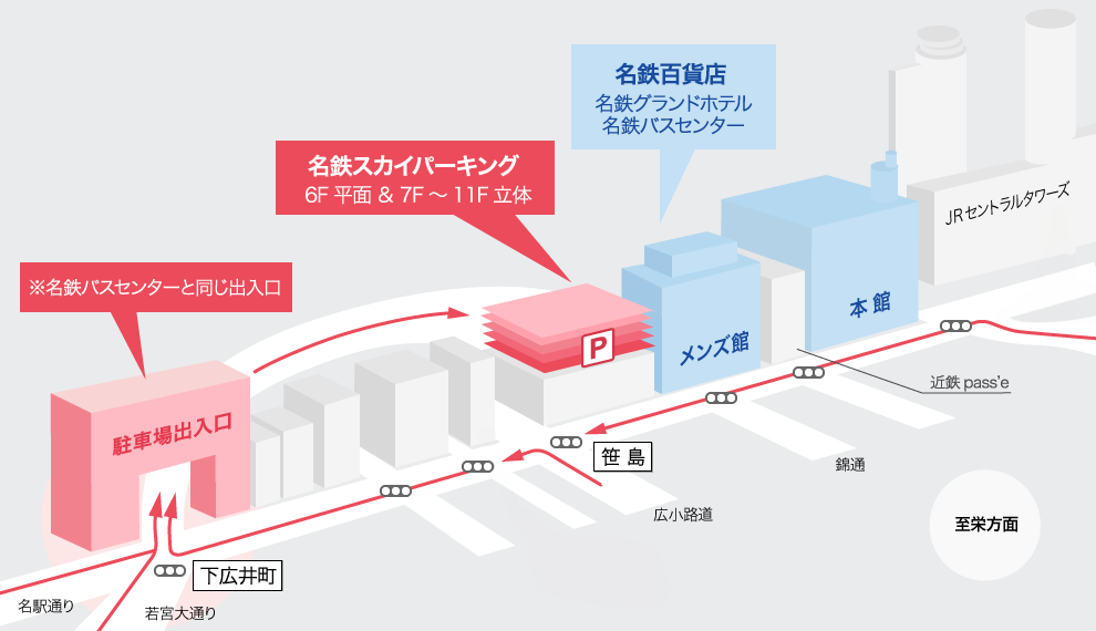 アクセス 名鉄百貨店 本店